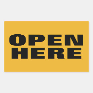 STICKER RECTANGULAIRE OUVERT