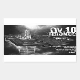 Sticker Rectangulaire OV-10 Bronco