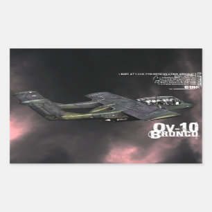 Sticker Rectangulaire OV-10 Bronco