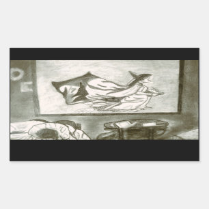STICKER RECTANGULAIRE OZ DOROTHY DANS LE TWISTER