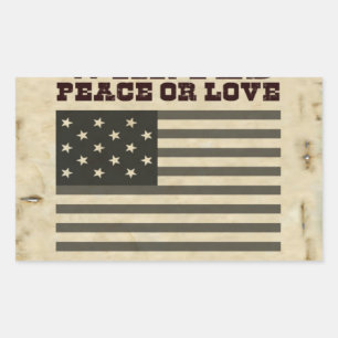 Sticker Rectangulaire Paix Recherchée