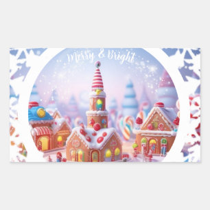 Sticker Rectangulaire Palais des Glaces/Balle d'hiver/Wirlande/