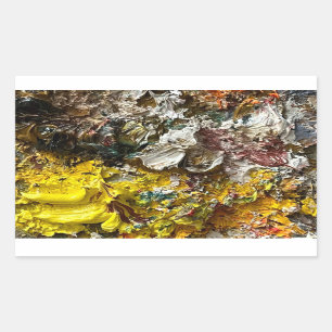 Sticker Rectangulaire Palette de l'artiste #1