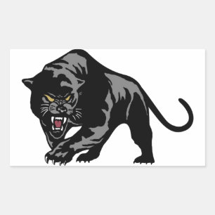 Sticker Rectangulaire Panthère noire