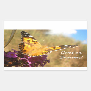 Sticker Rectangulaire Papillon
