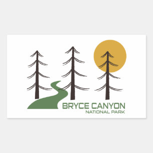 Sticker Rectangulaire Parc national Bryce Canyon Trail