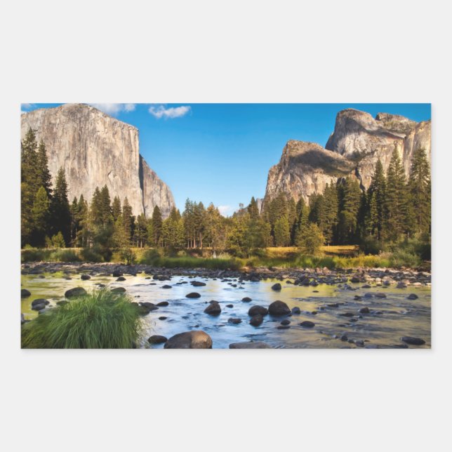 Sticker Rectangulaire Parc national de Yosemite, Californie (Devant)