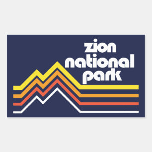 Sticker Rectangulaire Parc national de Zion