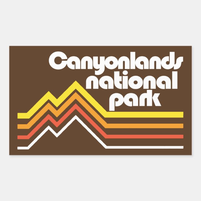 Sticker Rectangulaire Parc national des Canyonlands (Devant)