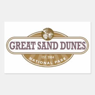 Sticker Rectangulaire Parc national des Dunes de sable