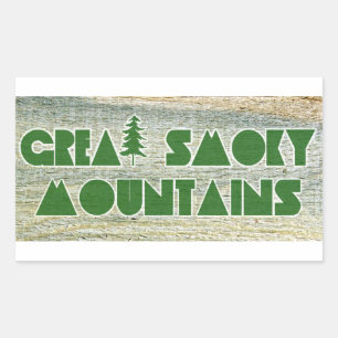 Sticker Rectangulaire Parc national des Great Smoky Mountains