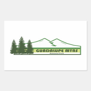 Sticker Rectangulaire Parc national des Montagnes de Guadalupe Grandes v