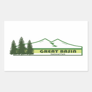 Sticker Rectangulaire Parc national du Grand Bassin Grandes vertes