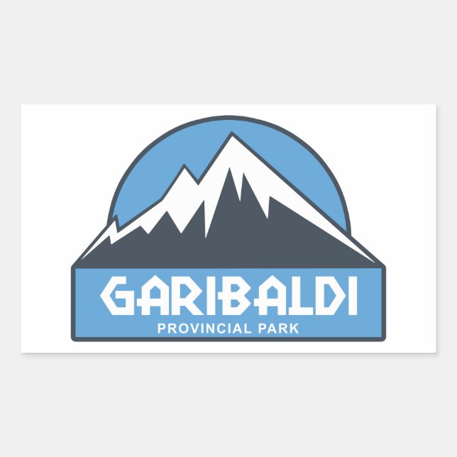 Sticker Rectangulaire Parc provincial de Garibaldi (Devant)