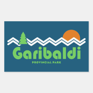 Sticker Rectangulaire Parc provincial de Garibaldi Rétro