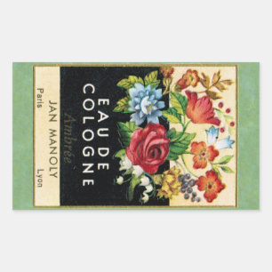 Sticker Rectangulaire Parfum d'antiquité Ambrée