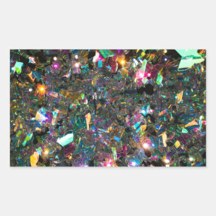 Sticker Rectangulaire Parti Confetti