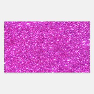Sticker Rectangulaire Parties scintillant rose étincelle Conception pers