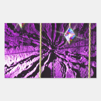 Sticker Rectangulaire Passion de cristal violet