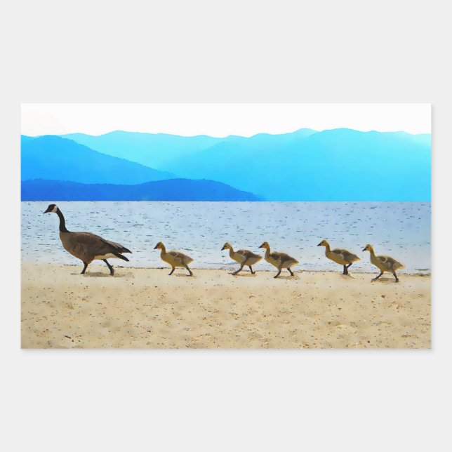 Sticker Rectangulaire Patrol Canada Oies (Devant)