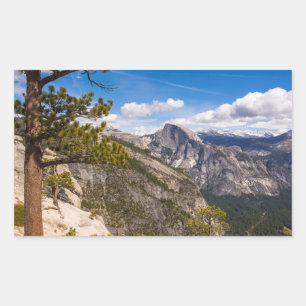 Sticker Rectangulaire Paysage de Half Dome, Californie
