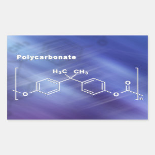 Sticker Rectangulaire PC polycarbonate