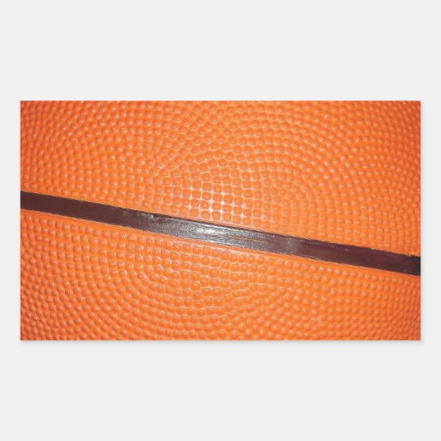 Sticker Rectangulaire Peau de basket (Devant)