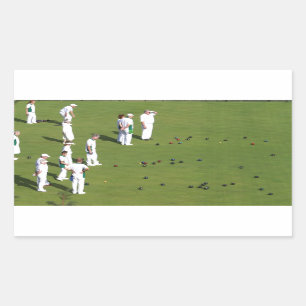 Sticker Rectangulaire Pelouse Bowls Angleterre