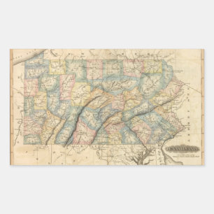 Sticker Rectangulaire Pennsylvanie 8