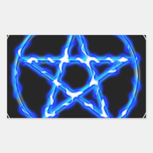 Sticker Rectangulaire Pentacle éthéré