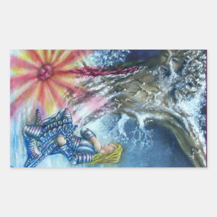 STICKER RECTANGULAIRE PERCEVATION ET VISION DU SAINT-GRAIL