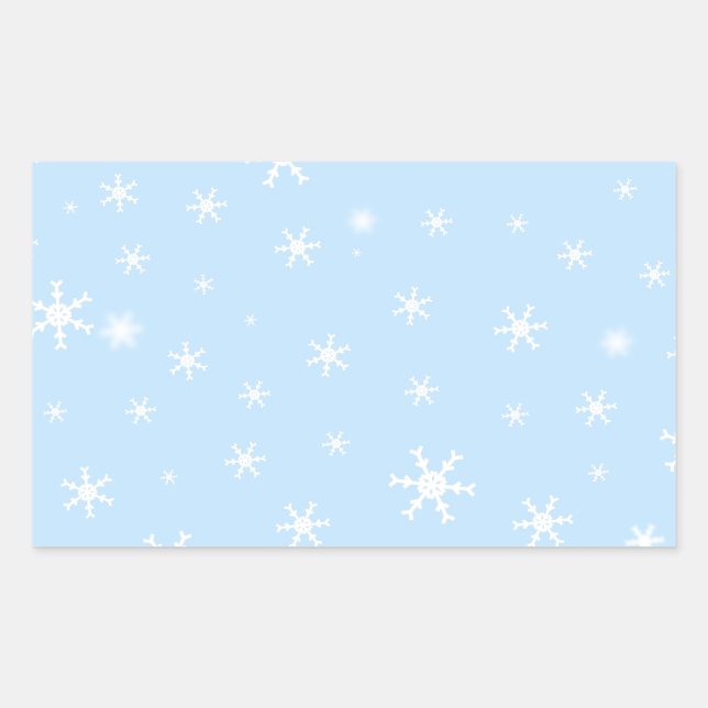 Sticker Rectangulaire Père Noël avec arbre (Devant)