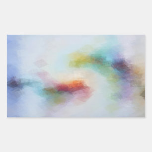 Sticker Rectangulaire Personnalisé rose rouge jaune orange bleu vert cou