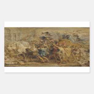 Sticker Rectangulaire Peter Paul Rubens - Le triomphe de Henri IV