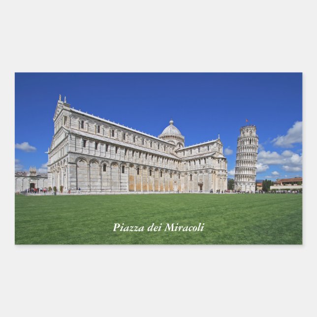 Sticker Rectangulaire Piazza dei Miracoli (Devant)