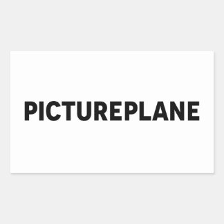 STICKER RECTANGULAIRE PICTUREPLANE - LOGO