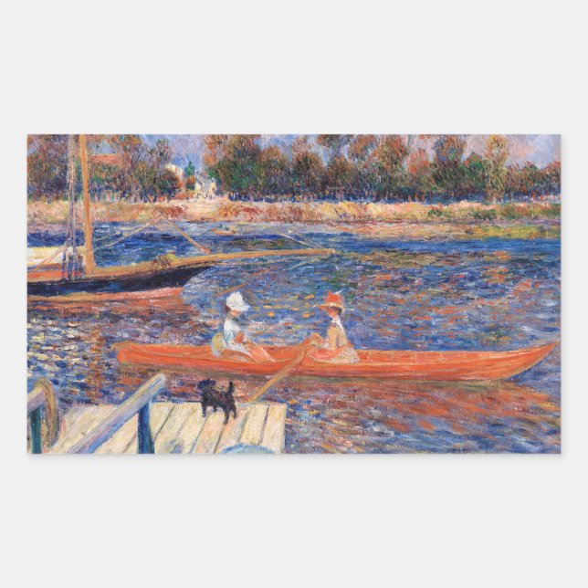 Sticker Rectangulaire Pierre-Auguste Renoir - La Seine à Argenteuil (Devant)