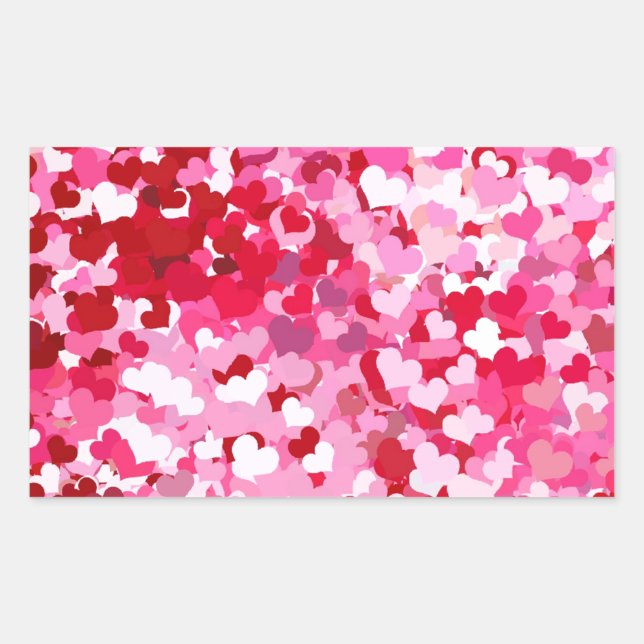 Sticker Rectangulaire Pink Confeti (Devant)