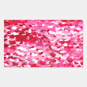 Sticker Rectangulaire Pink Confeti