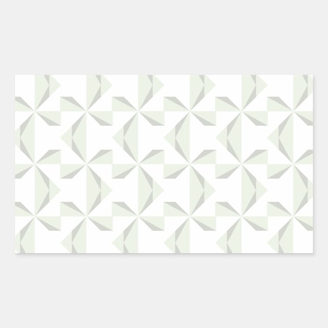 Sticker Rectangulaire Pinwheels de Silver (Devant)