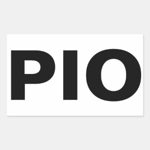 Sticker Rectangulaire Pio : feuille d'autocollants rectangulaires par