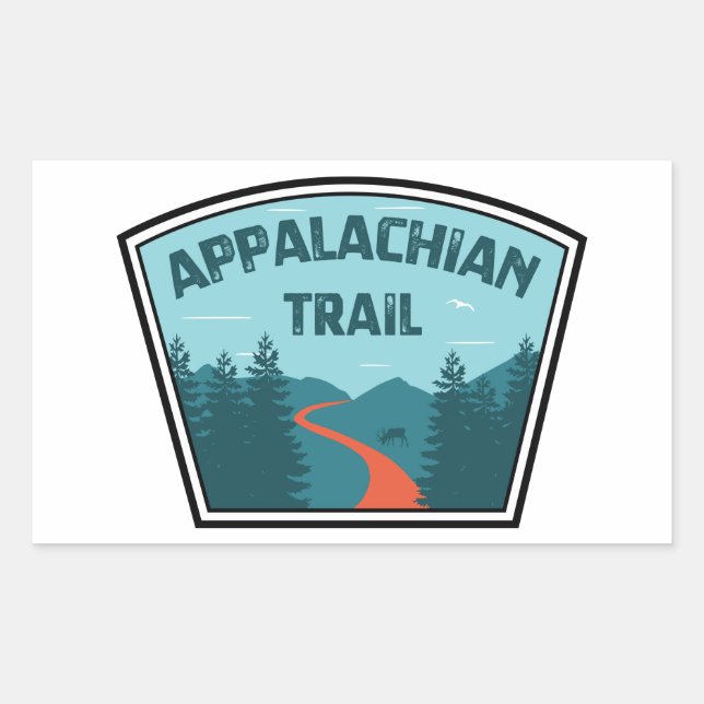 Sticker Rectangulaire Piste Appalachian (Devant)
