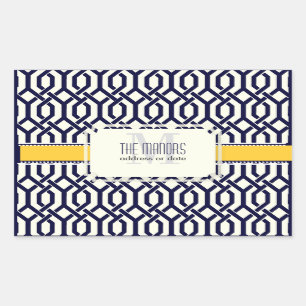 Sticker Rectangulaire PixDezines trellis kew/couleurs do-it-yourself