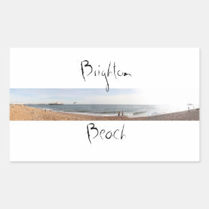 Sticker Rectangulaire Plage de Brighton