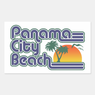 Sticker Rectangulaire Plage de Panama City