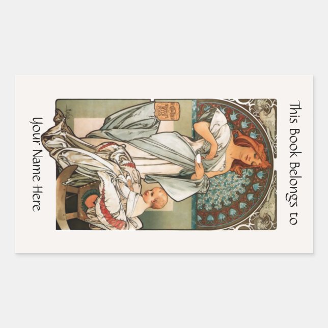 Sticker Rectangulaire Plaque (Devant)