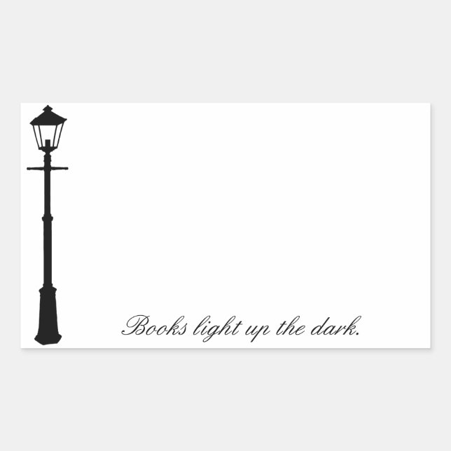 Sticker Rectangulaire Plaque d'autocollant Lamppost (Devant)
