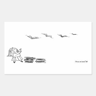 Sticker Rectangulaire Plaque de lecture