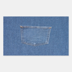Sticker Rectangulaire Poche en tissu d'origine