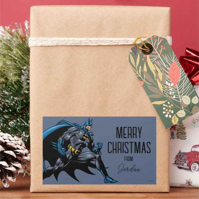 Sticker Rectangulaire Poings Batman | Joyeux Noël (vacances)